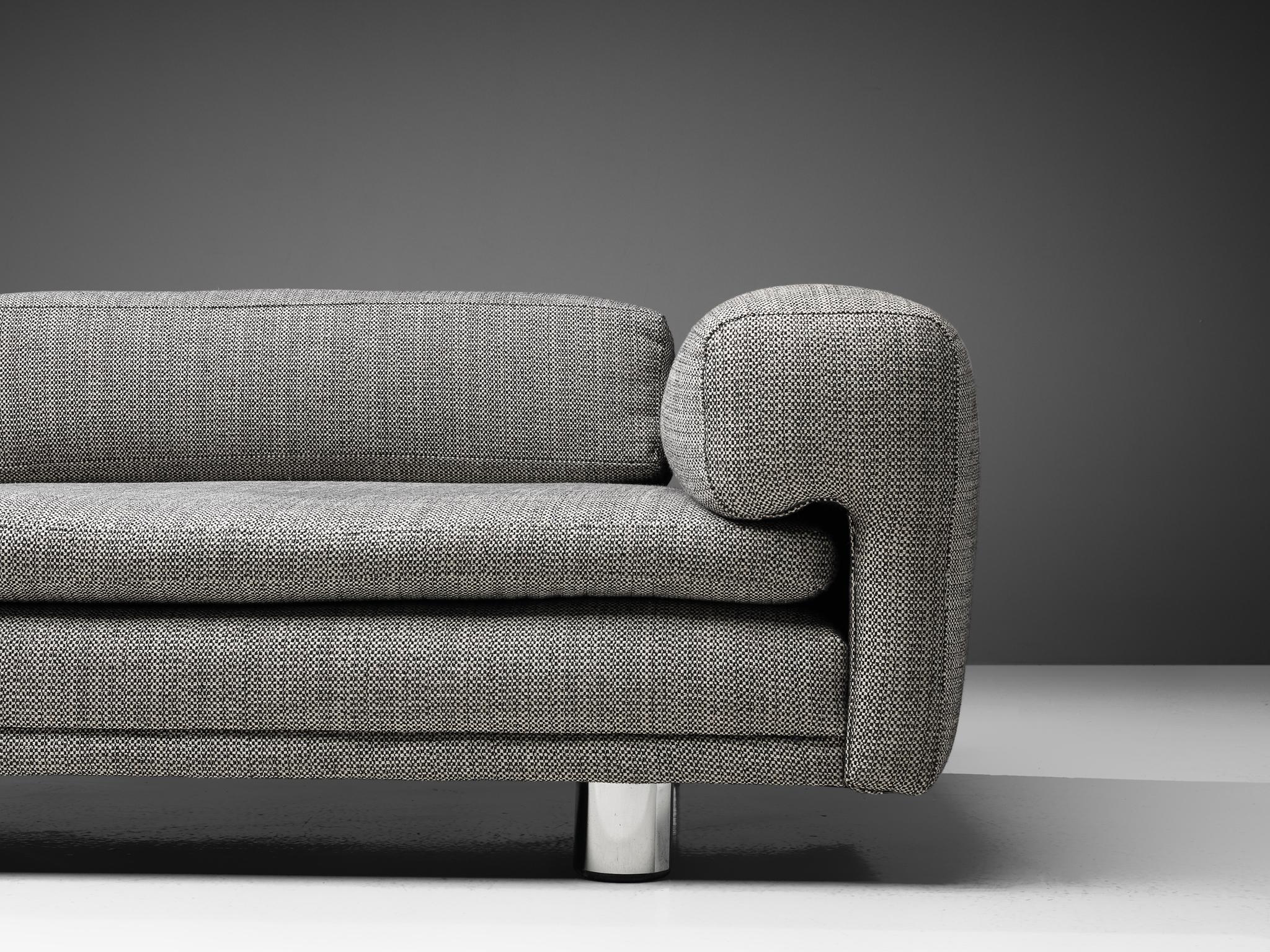 British Howard Keith Grand 'Diplomat' Sofa in Grey Upholstery
