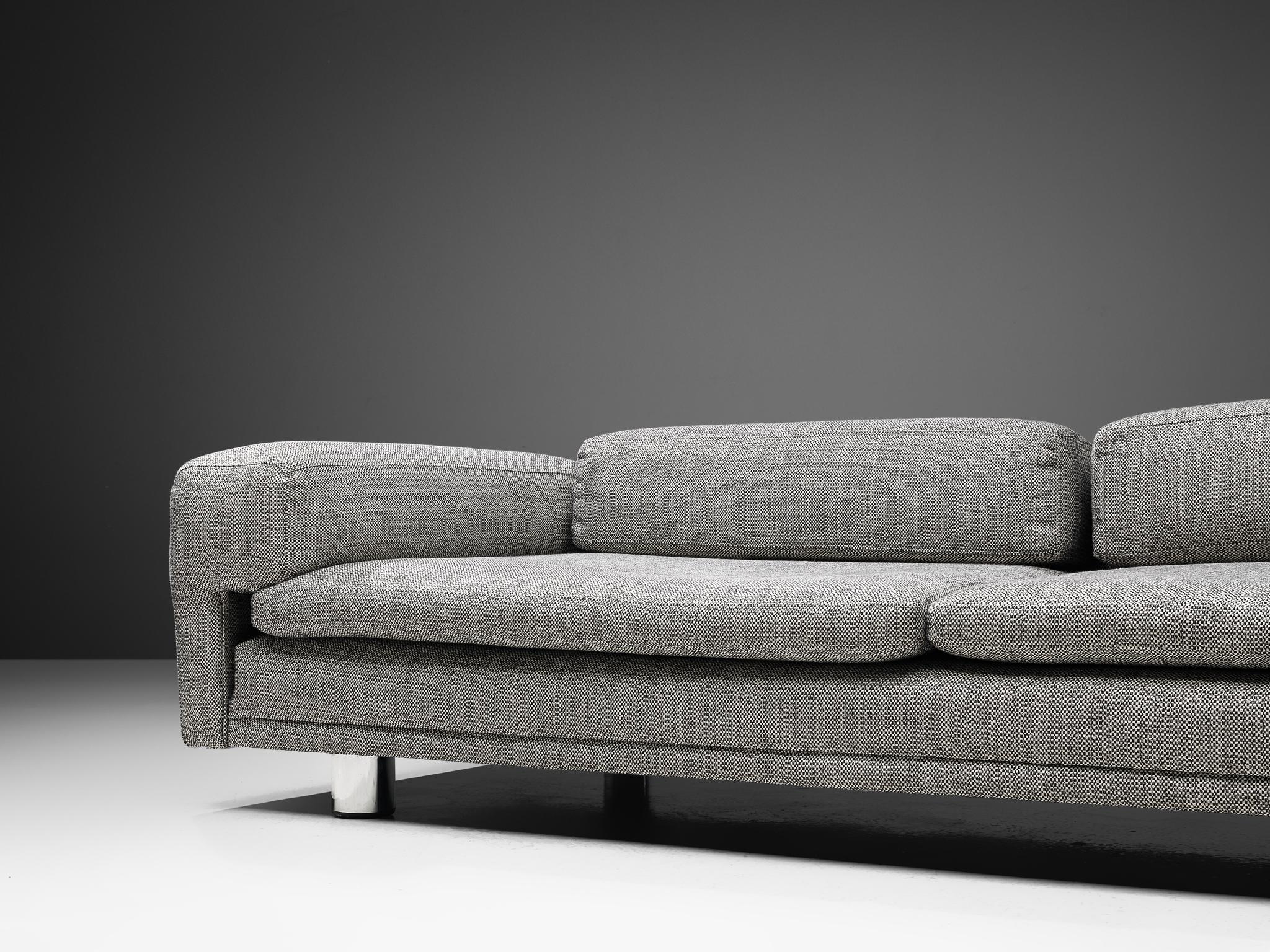 Howard Keith Grand 'Diplomat' Sofa in Grey Upholstery In Good Condition In Waalwijk, NL