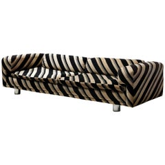 Howard Keith Grand 'Diplomat' Sofa in Original Striped Upholstery