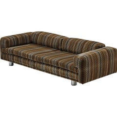 Howard Keith Grand 'Diplomat' Sofa in Striped Velvet by Pierre Frey
