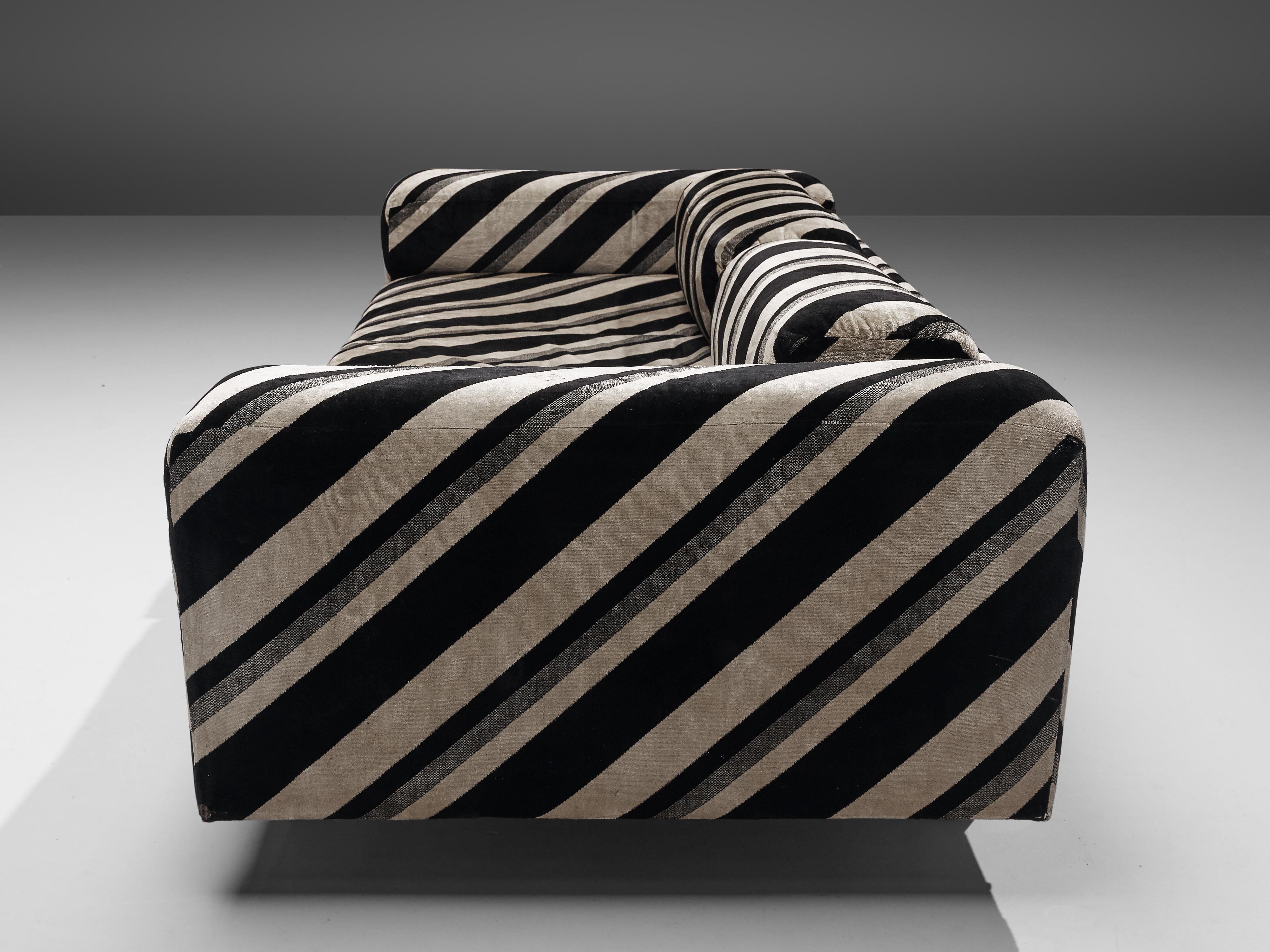 Howard Keith Grand 'Diplomat' Sofas in Striped Fabric 4