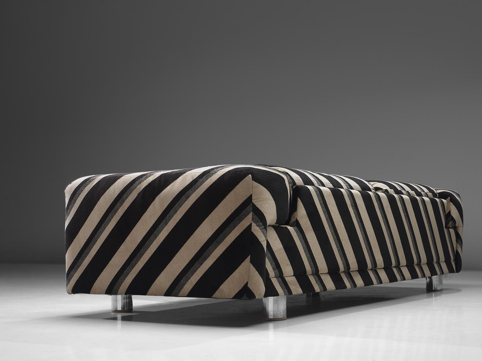 Howard Keith Großes Sofa mit original gestreifter Polsterung (Moderne der Mitte des Jahrhunderts)