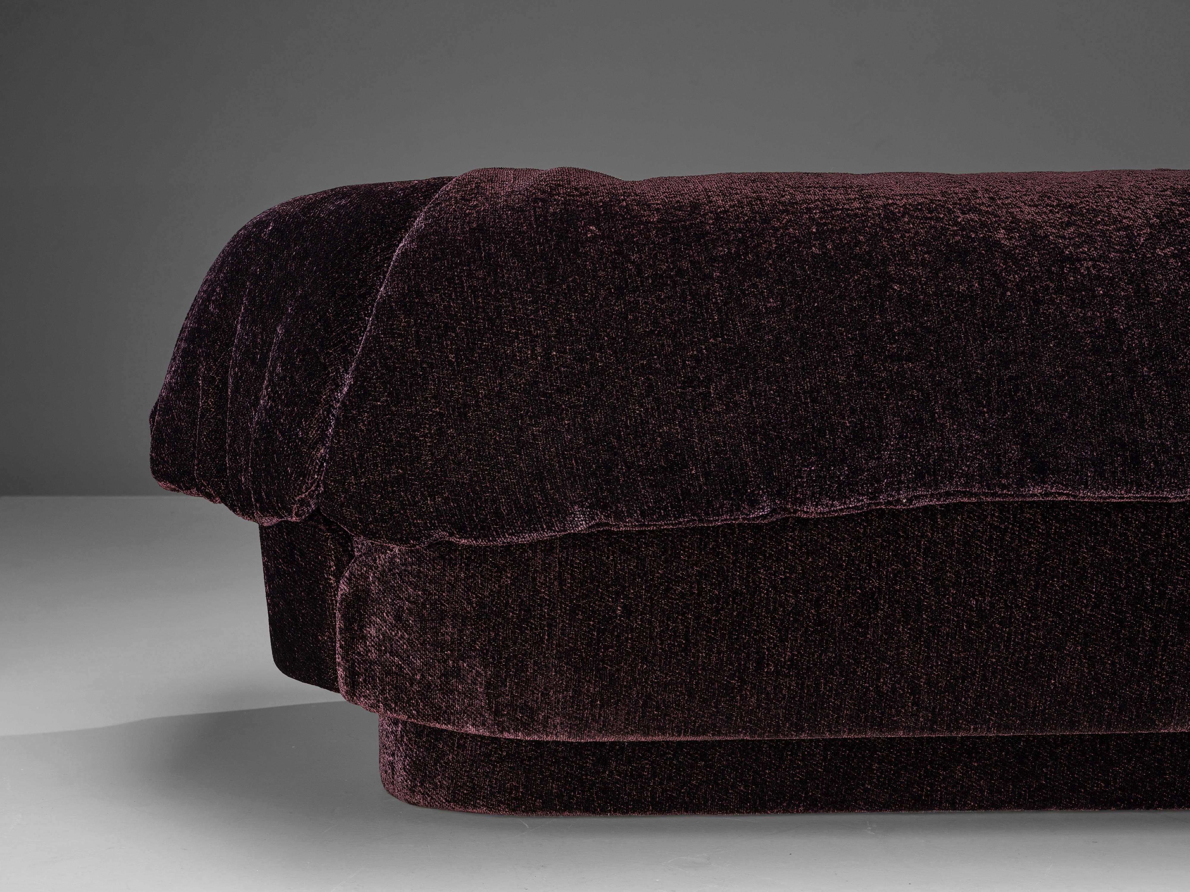 Howard Keith Grand Sofa in Soft Purple Upholstery For Sale 2