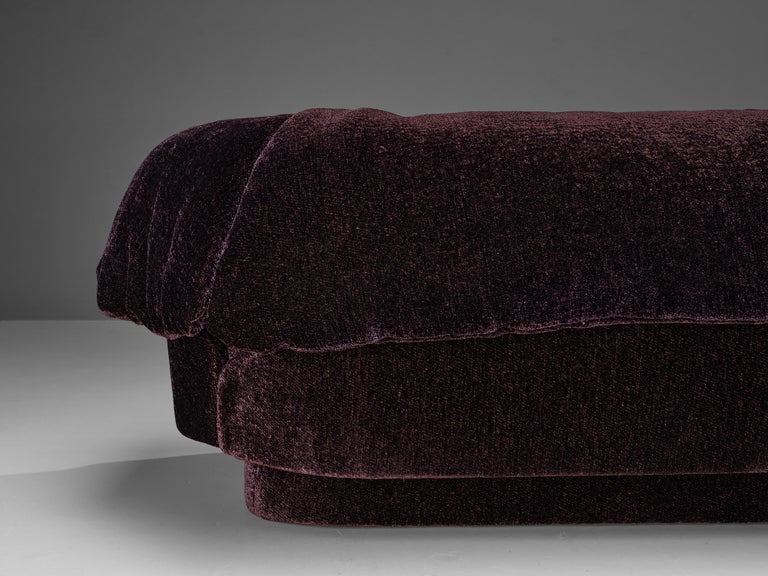Howard Keith Grand Sofa in Soft Purple Upholstery For Sale 3
