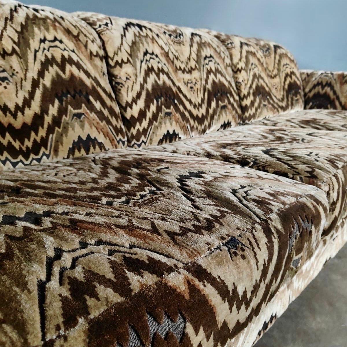 Late 20th Century Howard Keith Original Barbican Three Seater Sofa By HK London Mid Century