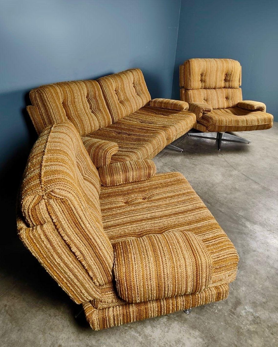 New Stock ✅

Howard Keith Original Kohinoor Three Piece Sofa HK London Mid Century Vintage Retro MCM

A rare and beautiful original mid century 1970s Howard Keith Kohinoor matching three piece suite.

This set includes an extremely rare two seater