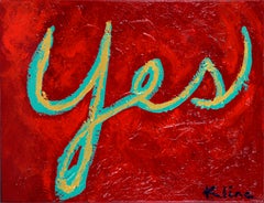 "Yes" - Pop Art in Red 