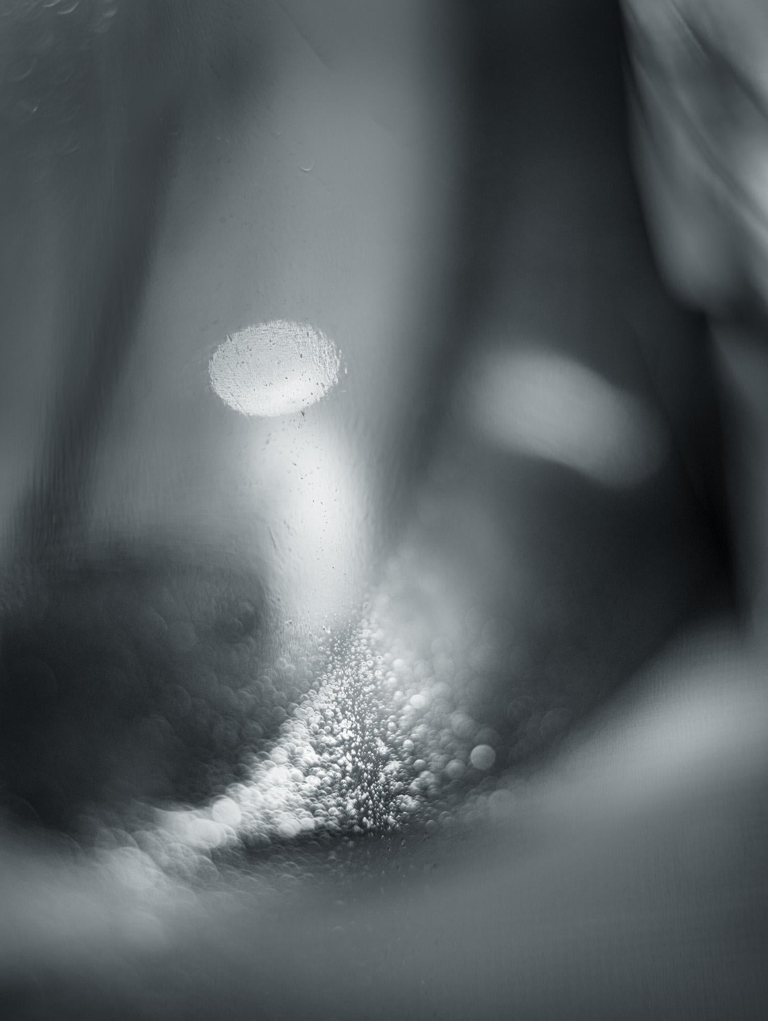 Howard Lewis Abstract Photograph - Abstract Black and White Photograph - Nature of Particles #18