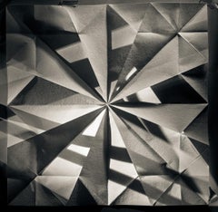  Limited Edition Abstract Photograph Black and White - Origami Folds #20 