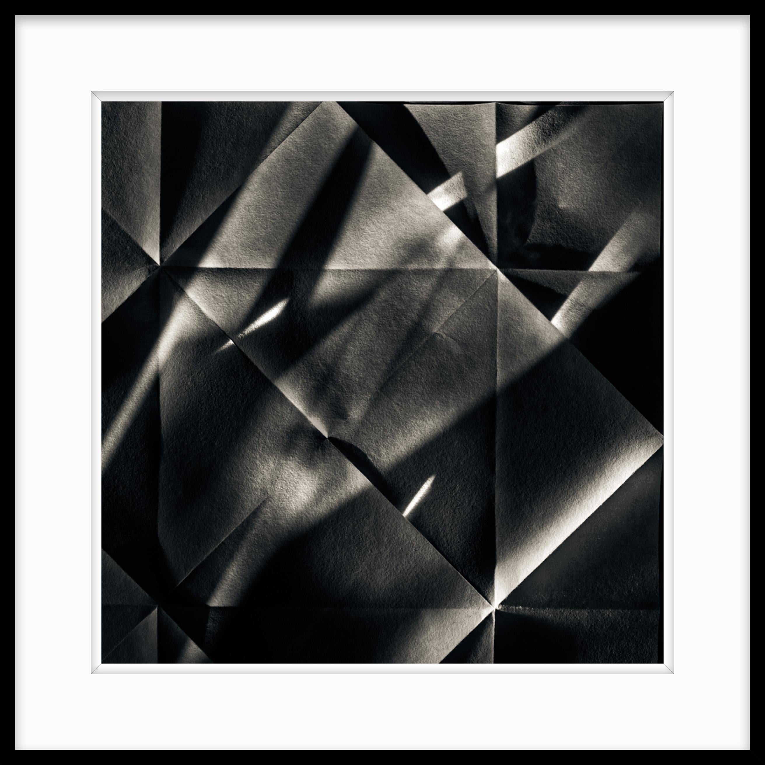  Abstract Photography Black and White - Origami Folds #37 For Sale 1