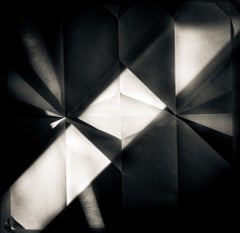  Fotografía Abstracta Blanco y Negro - Pliegues de Origami #41