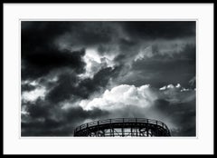 Black and White Photograph "Coaster and Clouds"