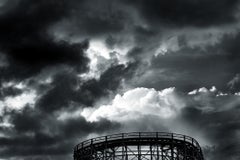 Black and White Photograph "Coaster and Clouds"