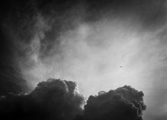 Black and White Photograph "Flying Above the Clouds"