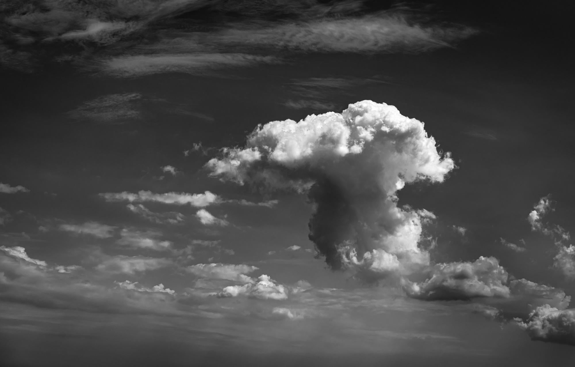 Howard Lewis Landscape Photograph - Limited Edition Black and White Photograph, Clouds, Sky - "Searching"