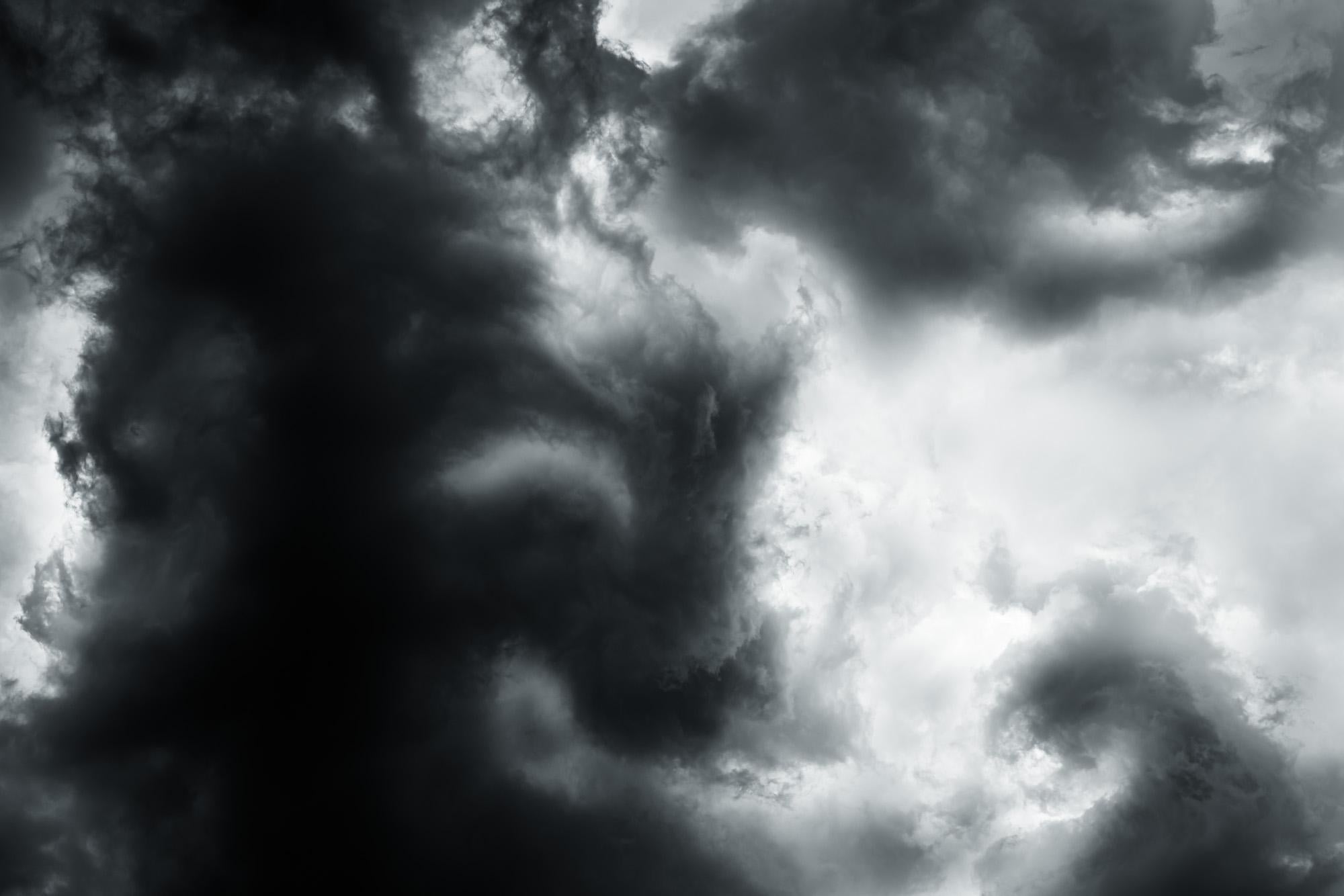 Limited Edition Black and White Photograph - "The Lions' Roar" Cloudscape

This is image is "The Lions' Roar" from the Aerials series.

I’ve long been fascinated by weather and most recently climate change science. My deepening knowledge of climate