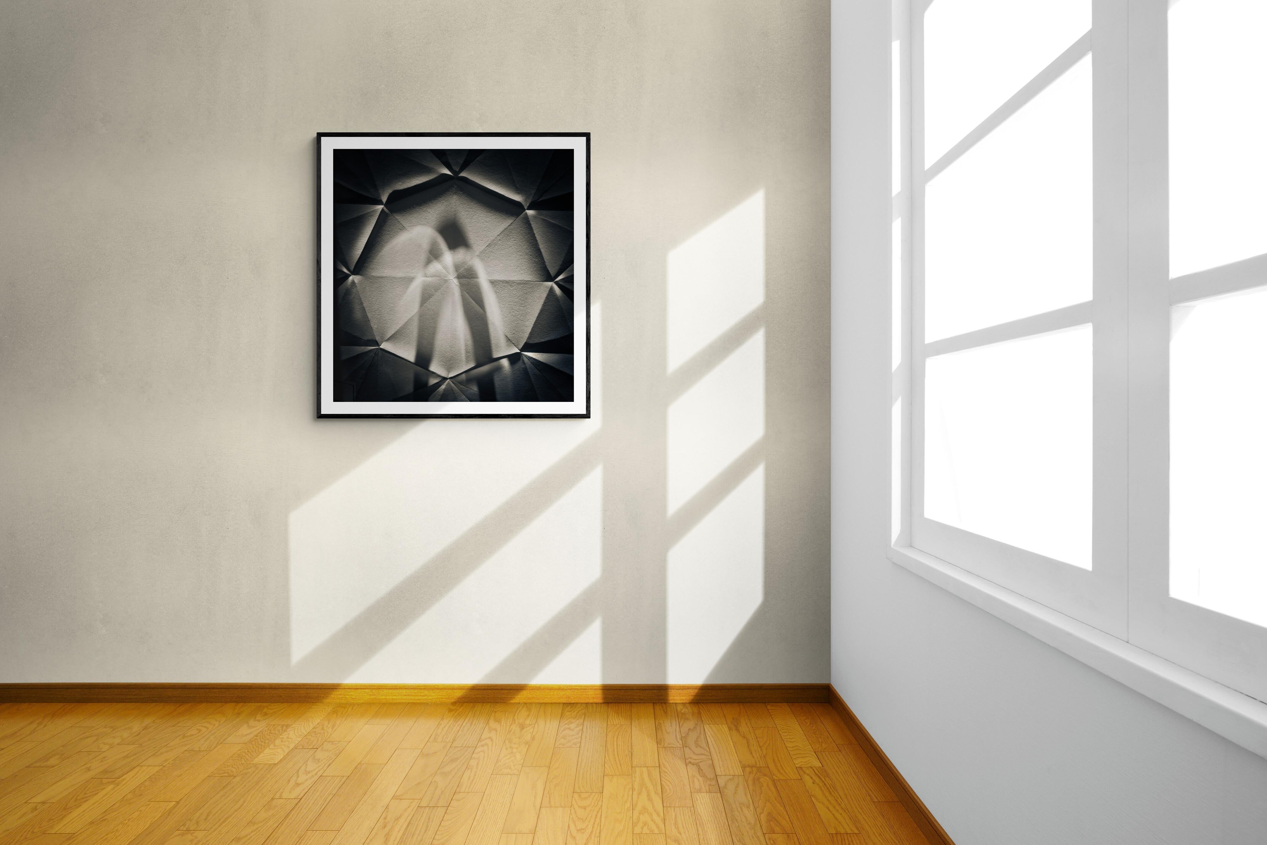 Limited Edition 1 / 10 20 x 24 Black and White Photograph - Origami Abstract #73 For Sale 3