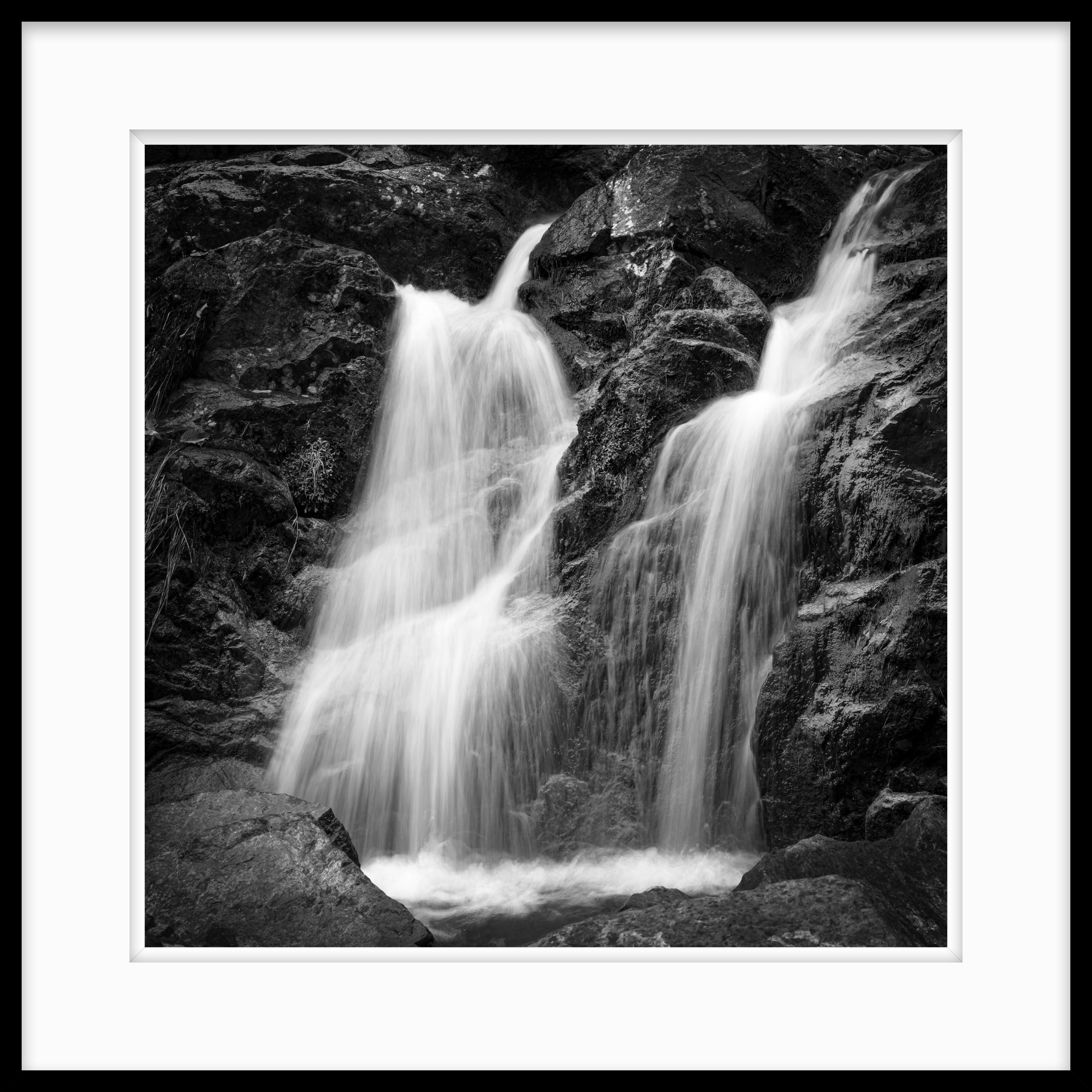 Limited Edition Black and White Landscape Photograph, Waterfall and Pool 20 x 24 For Sale 2