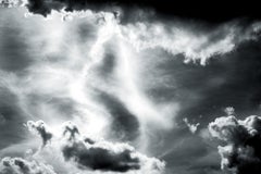 Limited Edition Black and White Photograph - " Howling Sky " 20 x 24