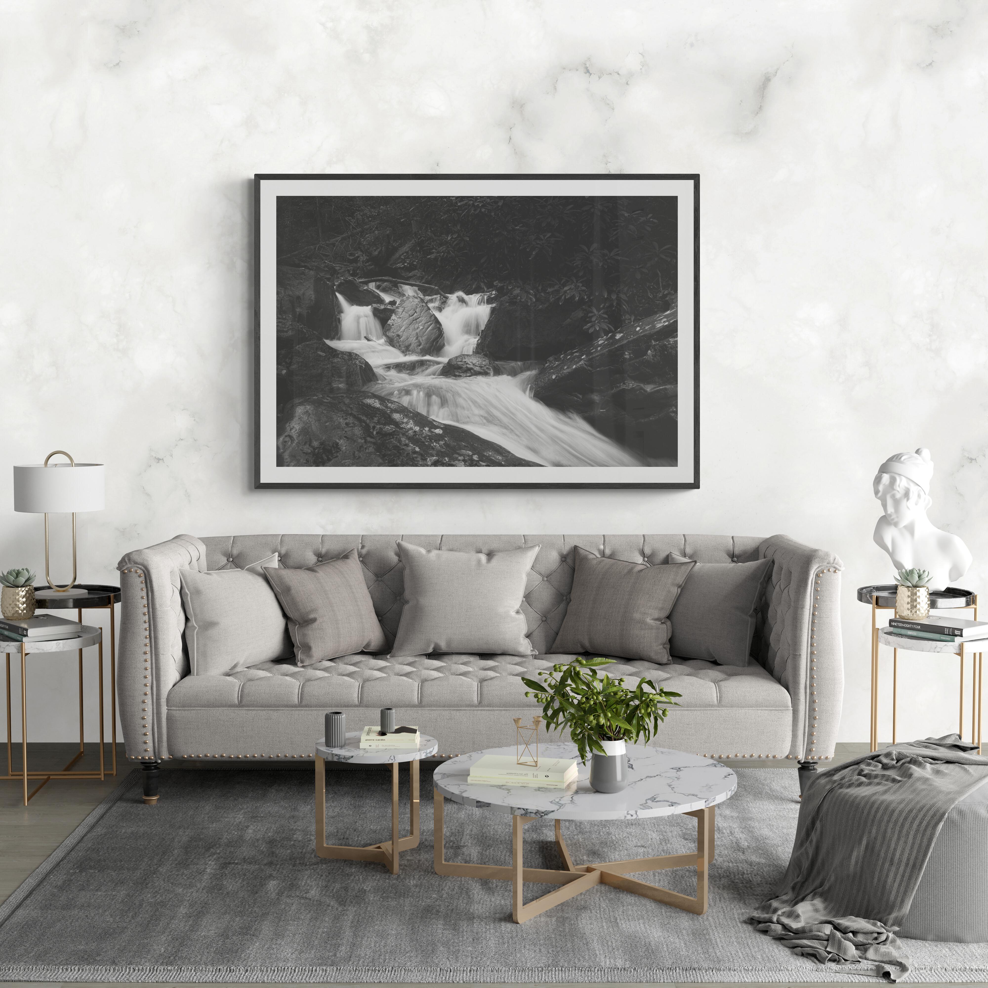 Schwarz-Weiß-Fotografie in limitierter Auflage, Landschaft, „Dreieckstein“, 20 x 24 im Angebot 2