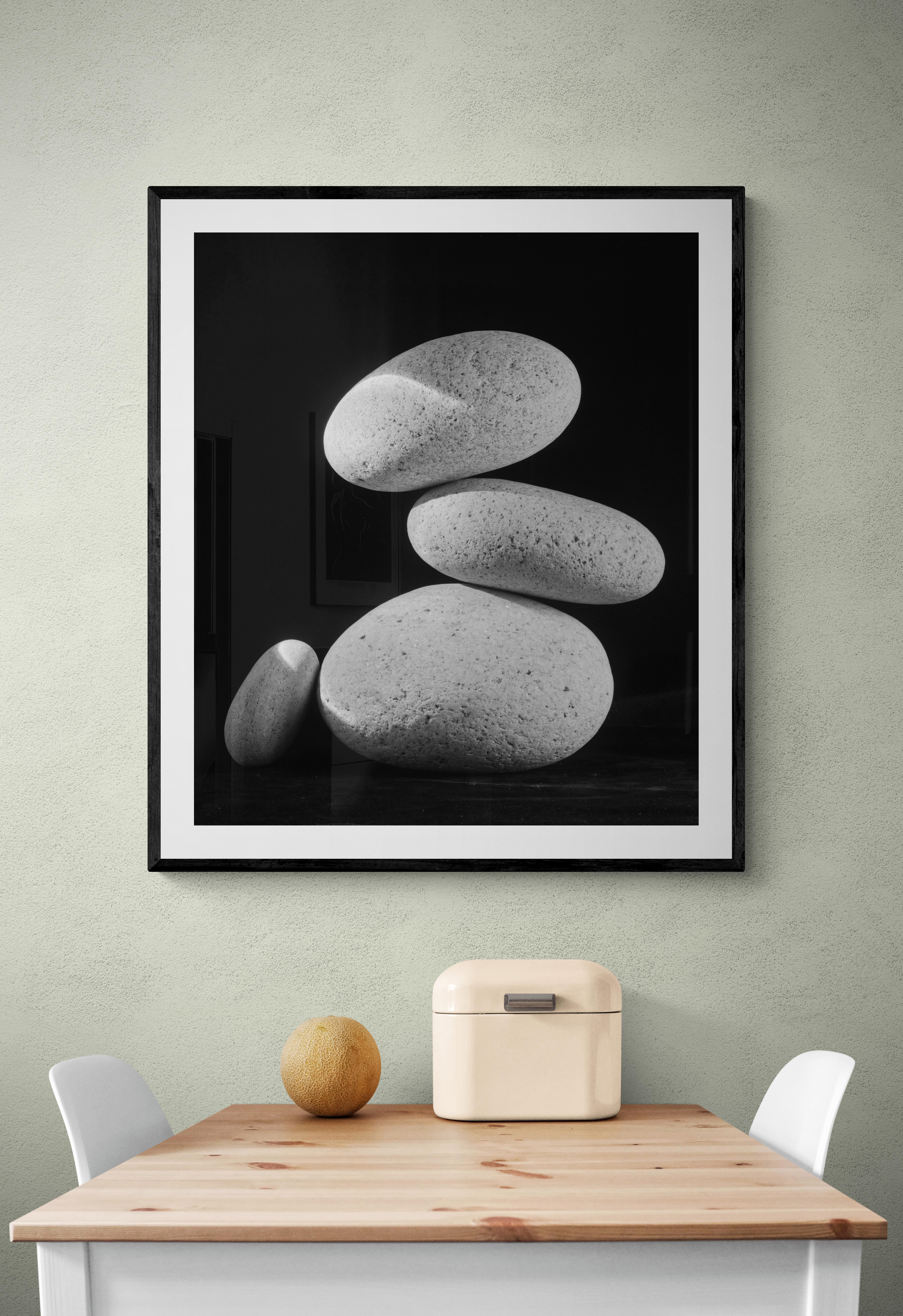  Limited Edition Black and White Photograph Water Stones #15  For Sale 2