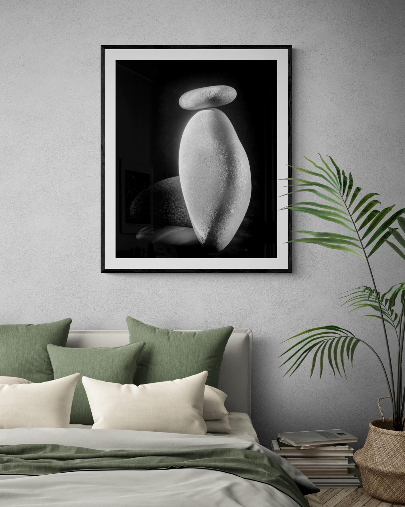  Limited Edition Black and White Still Life Photograph Water Stones #29 For Sale 1