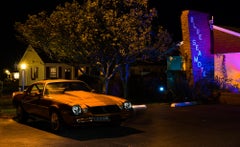  Farbfotografie in limitierter Auflage – Auto, Camaro, Hotel, Nacht 20 x 24