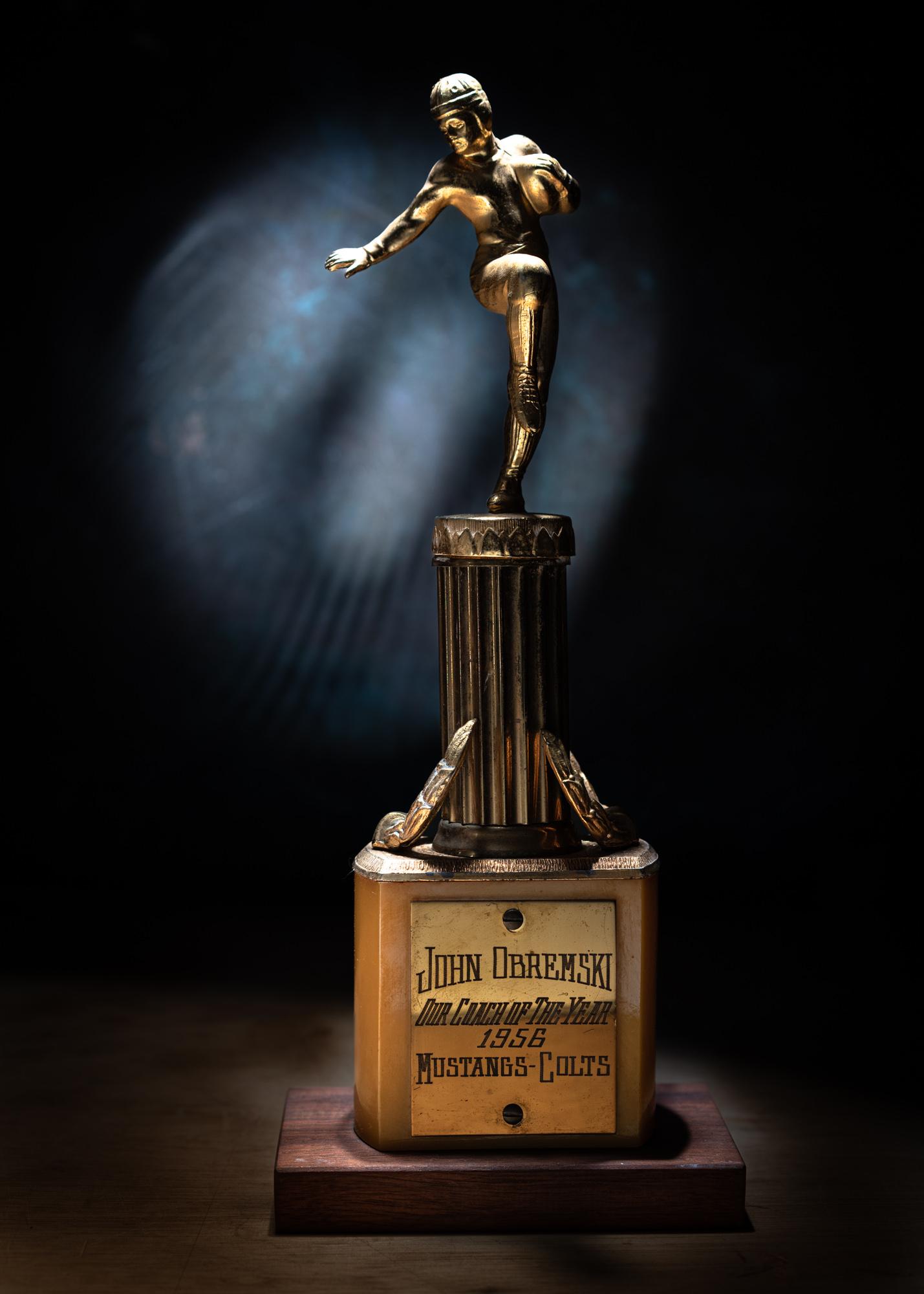  Limitierte Auflage Farbfotografie - Vintage Sports Trophy "Unser Coach" 17 x 22
