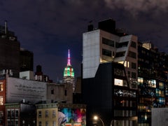 Photographie couleur « Red White and Blue City » New York 17 x 22