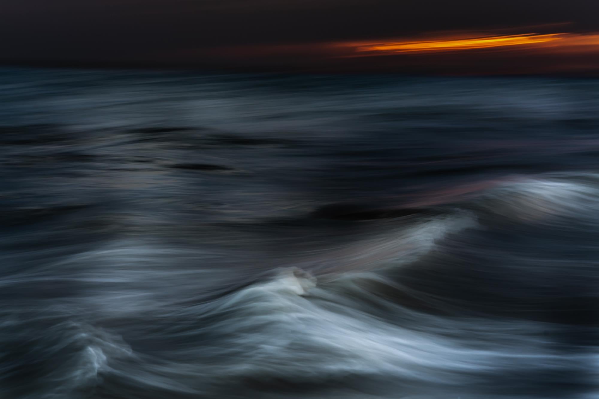 Howard Lewis Landscape Photograph -  Limited Edition Color Photograph Ocean - "Daybreak Kinetic Solitude" 2019
