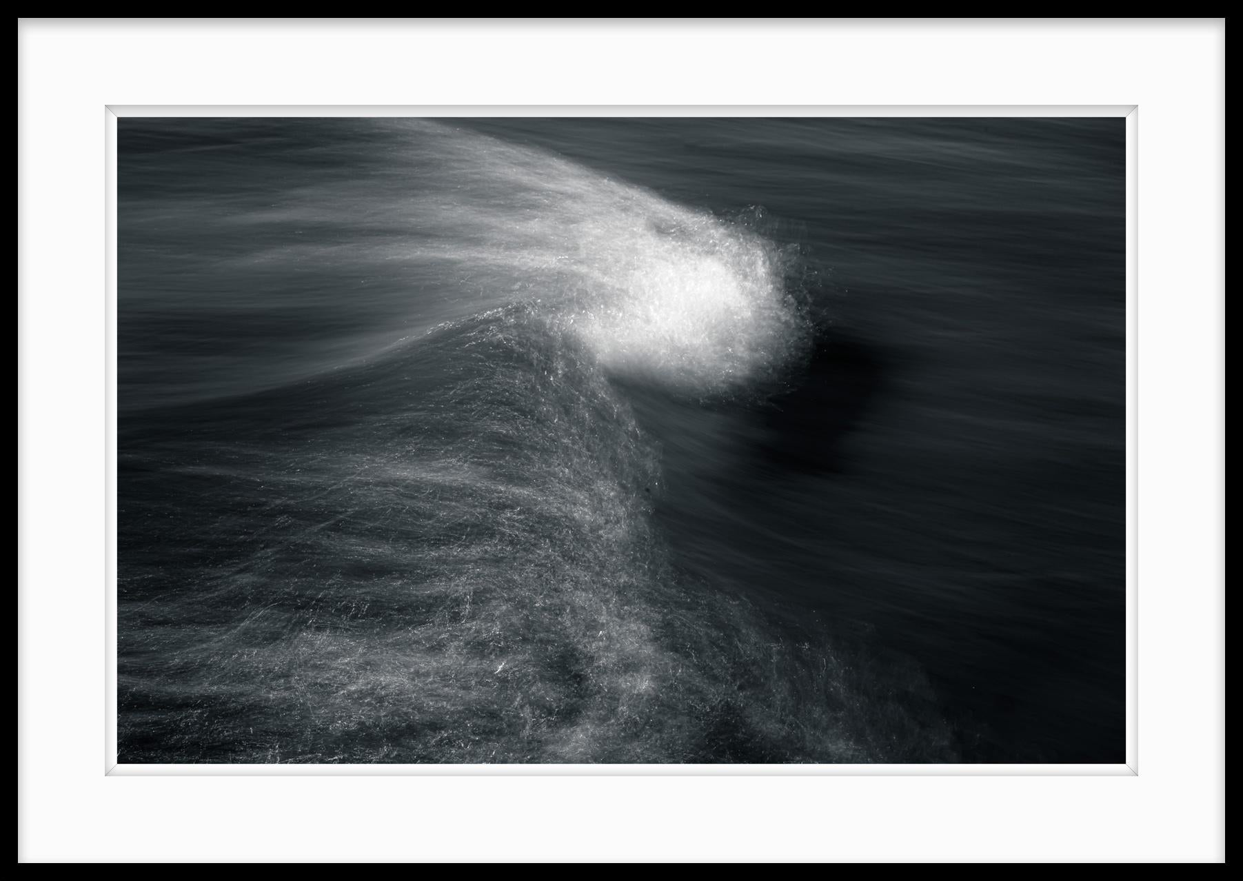Limited Edition Black and White Lewis Photograph Water, Ocean - 2015.  This is Untitled #12 from the Kinetic Solitude series. Kinetic Solitude has been exhibited in the Dow museum as part of their 