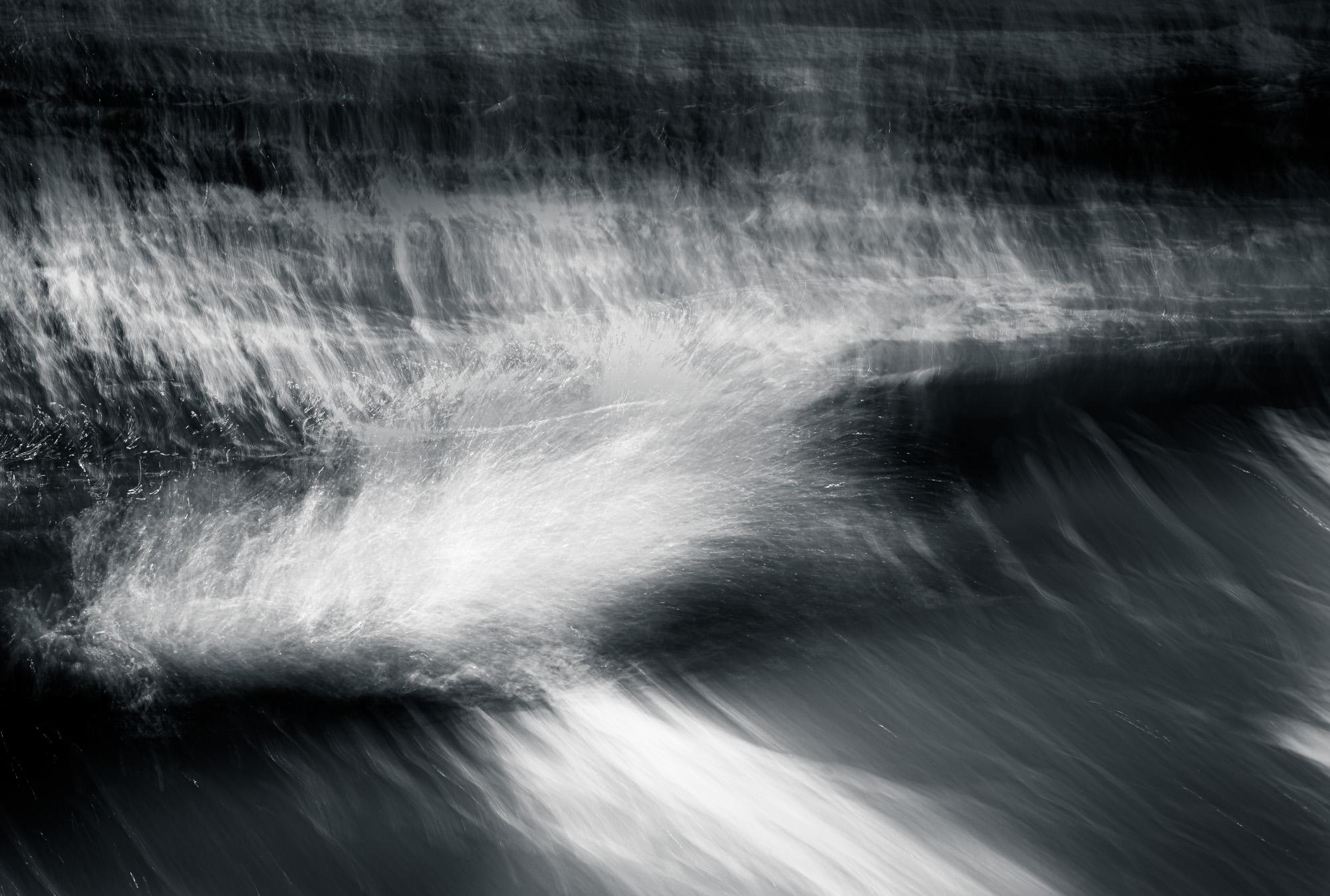 Howard Lewis Landscape Photograph - Limited Edition Black and White Photograph Ocean, Kinetic Solitude #29