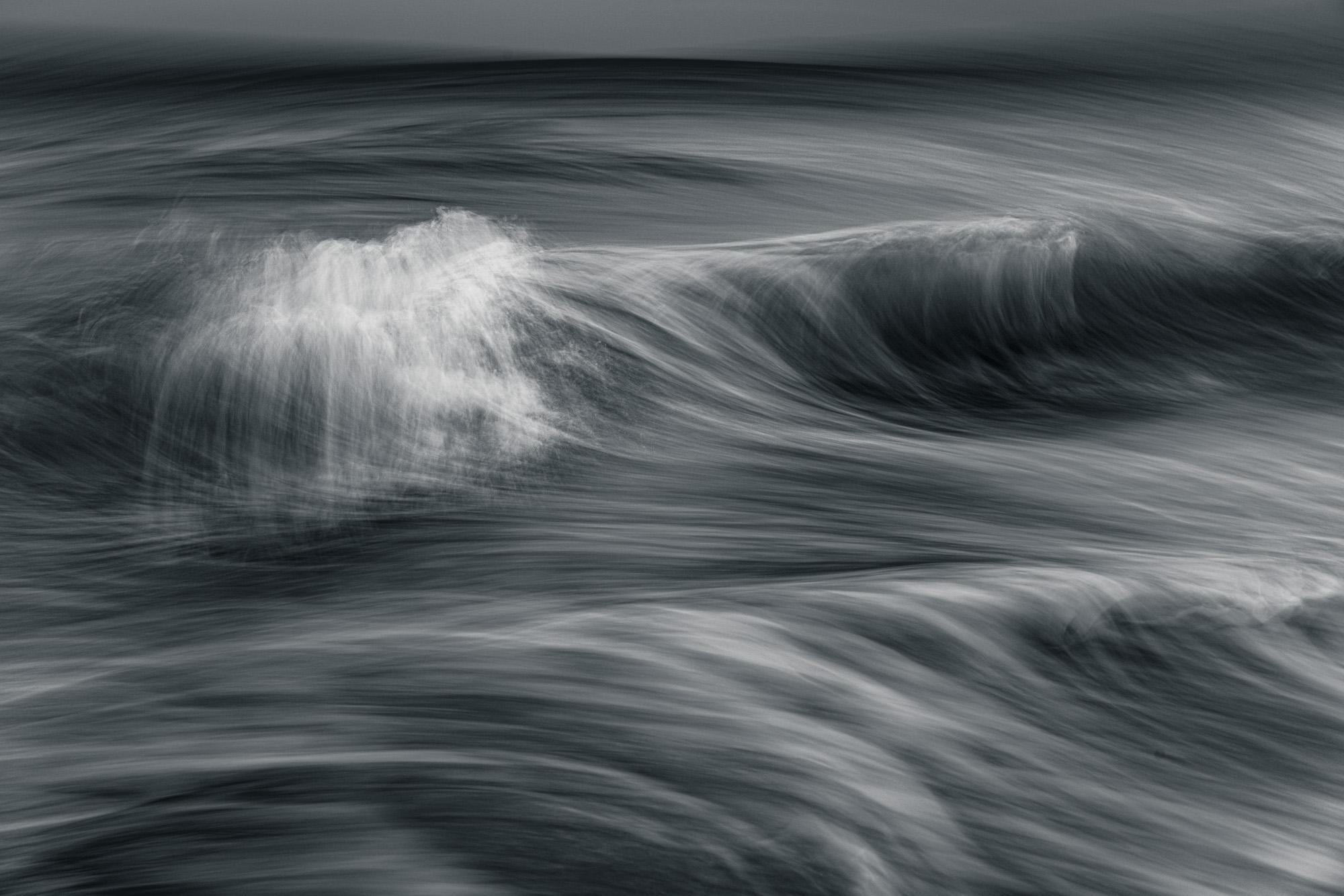 Howard Lewis Landscape Photograph - Limited Edition Black and White Photograph Waves, Ocean, Seascape #49