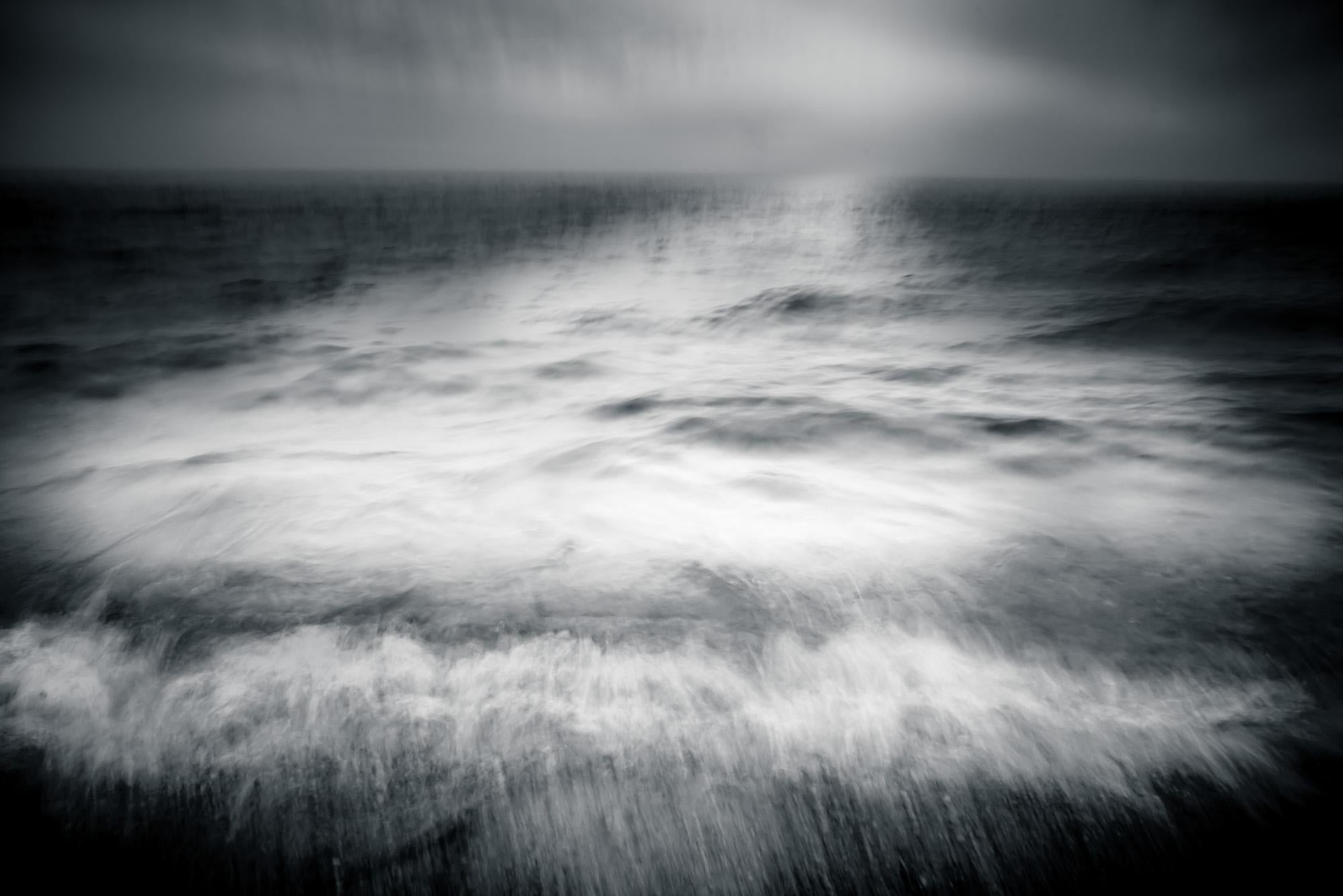 Howard Lewis Black and White Photograph - Waves - Ocean Ethereal Photograph Black and White #52