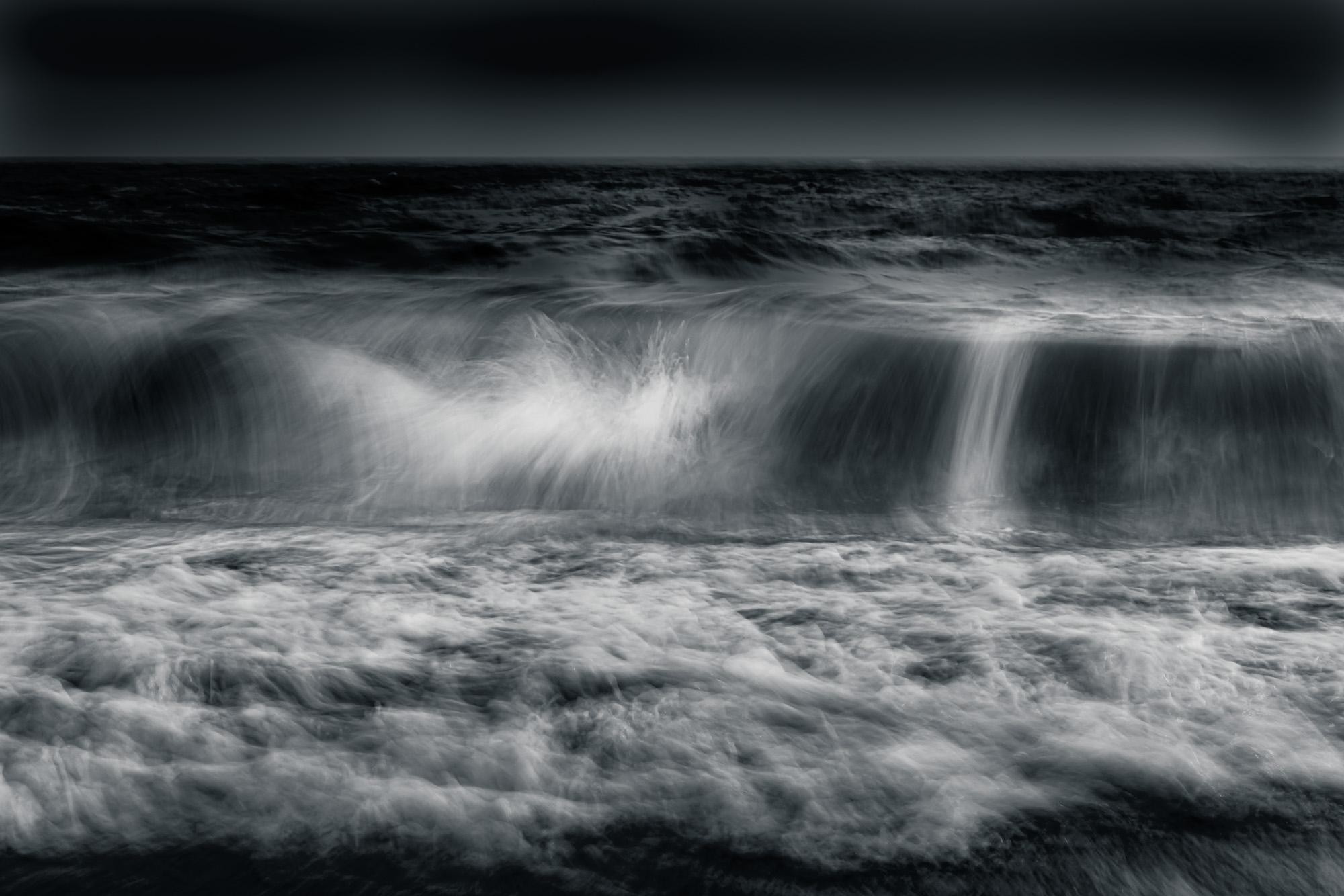 Howard Lewis Landscape Photograph - Limited Edition Black and White Photograph Ocean, Water, Waves, Untitled #54