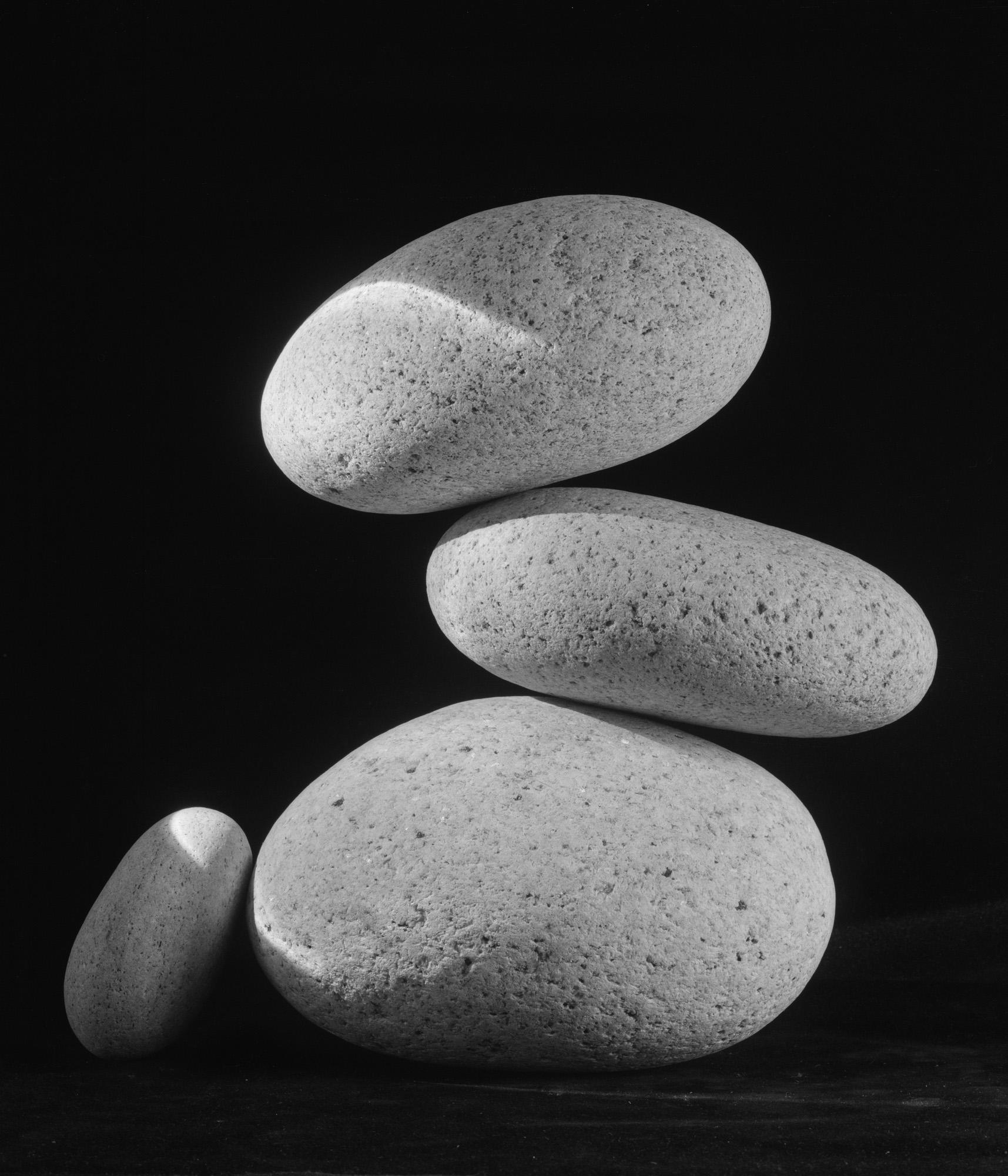 Howard Lewis Still-Life Photograph -  Limited Edition Black and White Photograph Water Stones #15 
