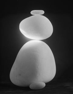  Zen - Calm Water-stones #20 Black and White Still Life Photography