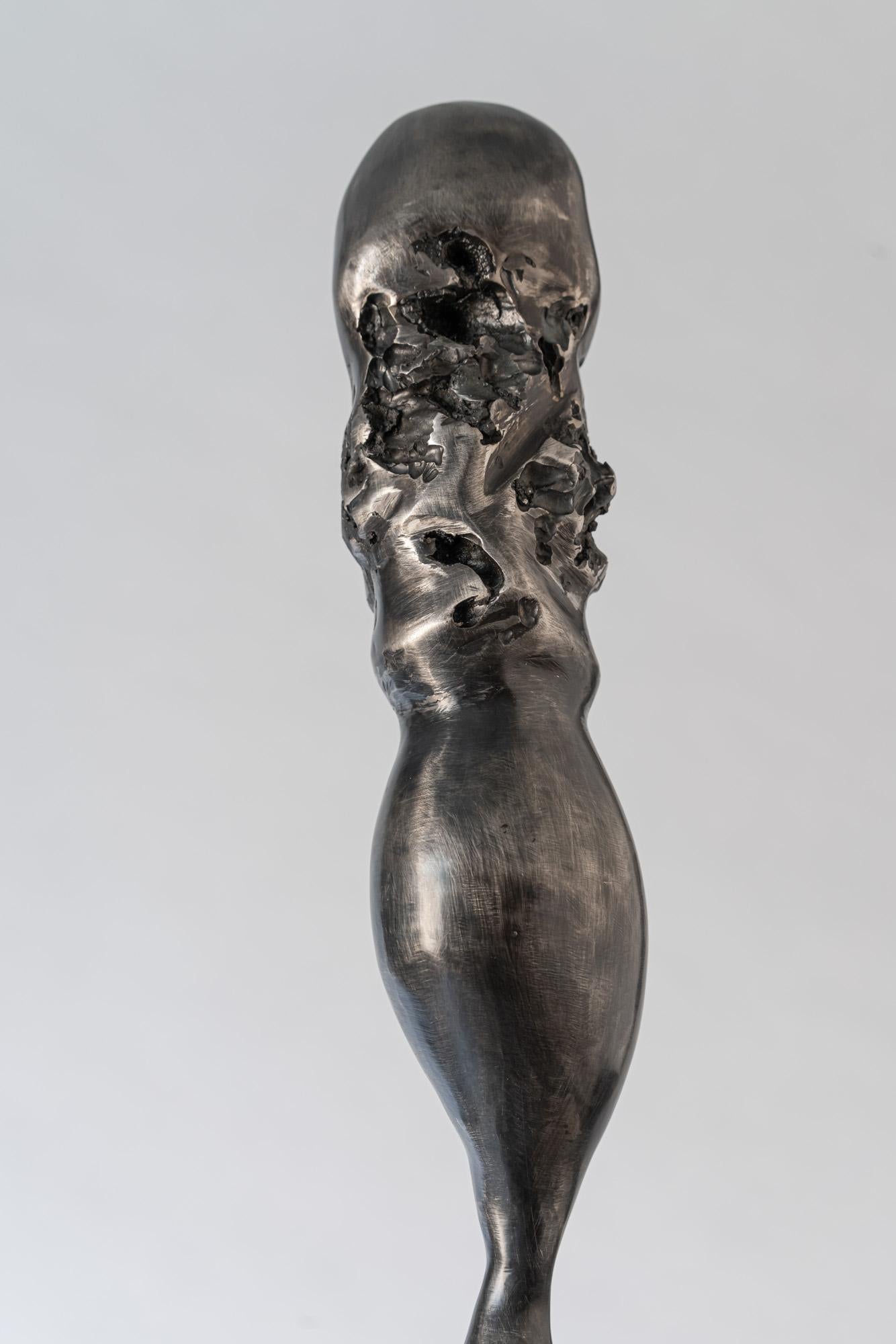 Sculpture abstraite en métal et acier de Howard Lewis - 