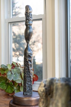 Abstract Metal Steel Sculpture Howard Lewis - "Slow Curves"