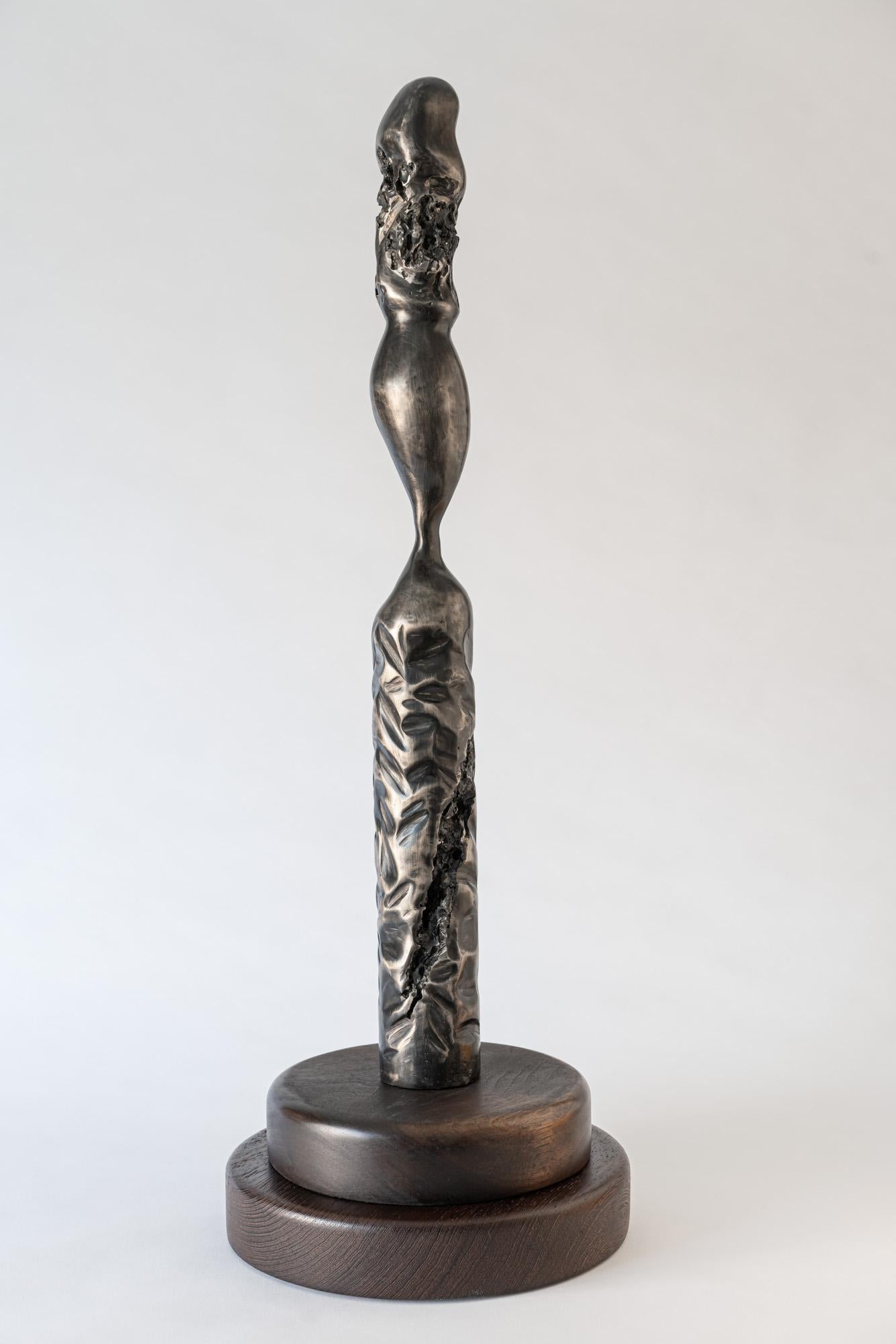 Abstract Metal Steel Sculpture Howard Lewis - 