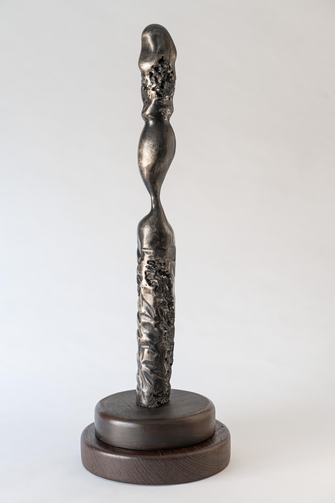 Sculpture abstraite en métal et acier de Howard Lewis - 