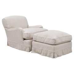 Howard Lounge Chair with Ottoman by Axel Vervoordt