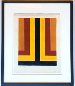 Howard Mehring - Study for Spring Sweep, Signed painting Washington Color School