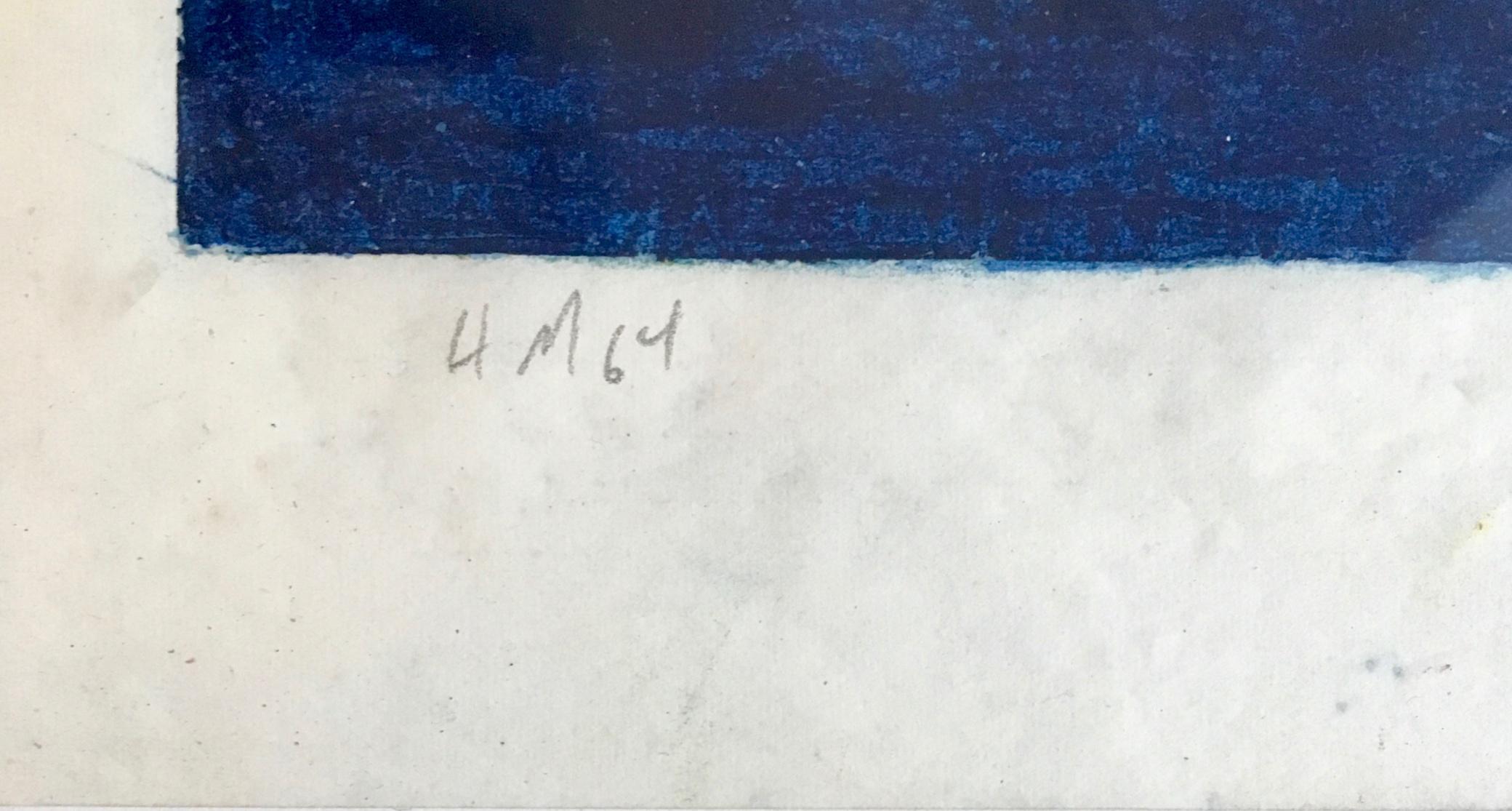 Studie für Frühlingsfeger, signiertes Gemälde aus den 1960er Jahren, Washingtoner Farbschule, gerahmt (Geometrische Abstraktion), Painting, von Howard Mehring
