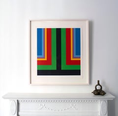Color School Hard Edge Geometric Silkscreen by Howard Mehring