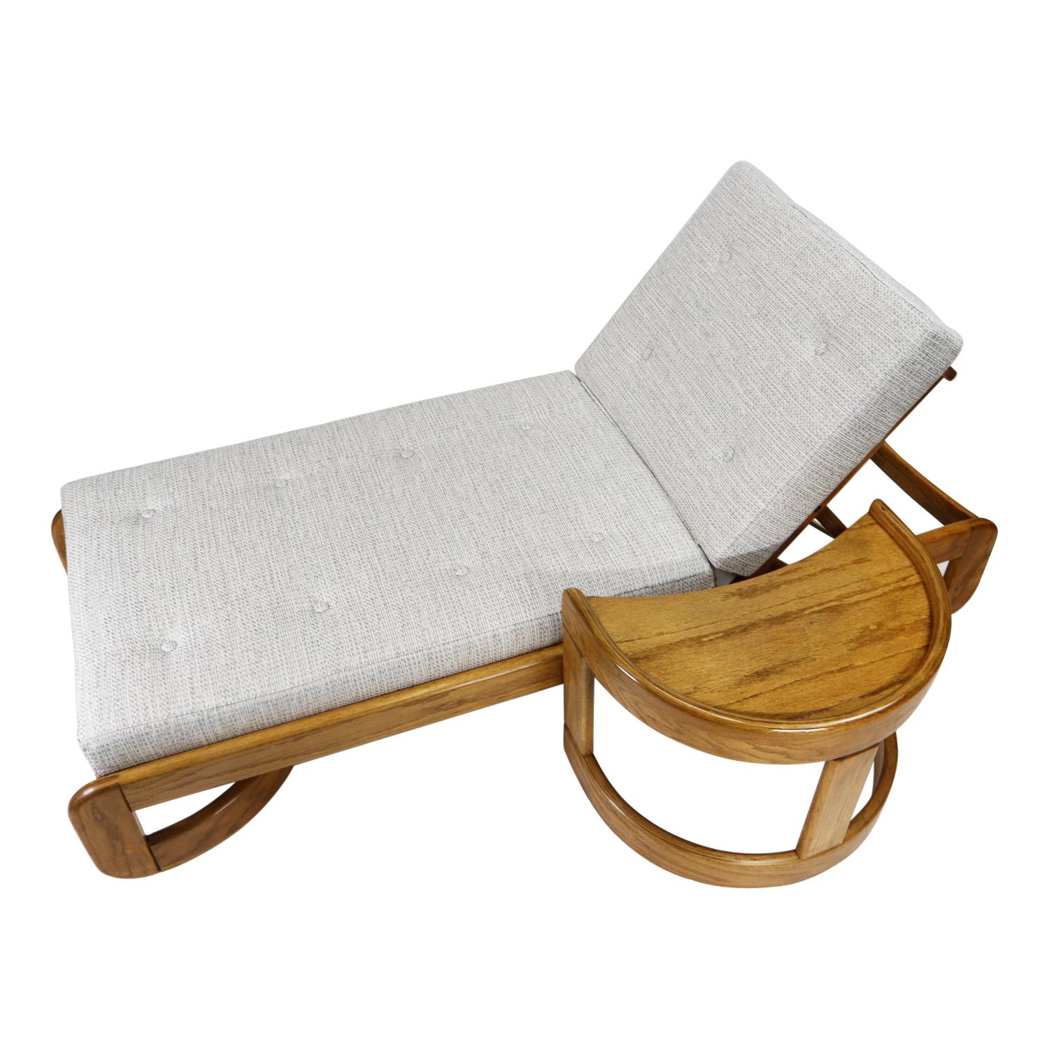 Incredibly versatile indoor chaise lounge by Howard Furniture. We’ve had a few pieces from Howard in the past, and they have always been hits! This particular line by Howard is crafted solid oak. This is the old growth, greatest generation, stuff