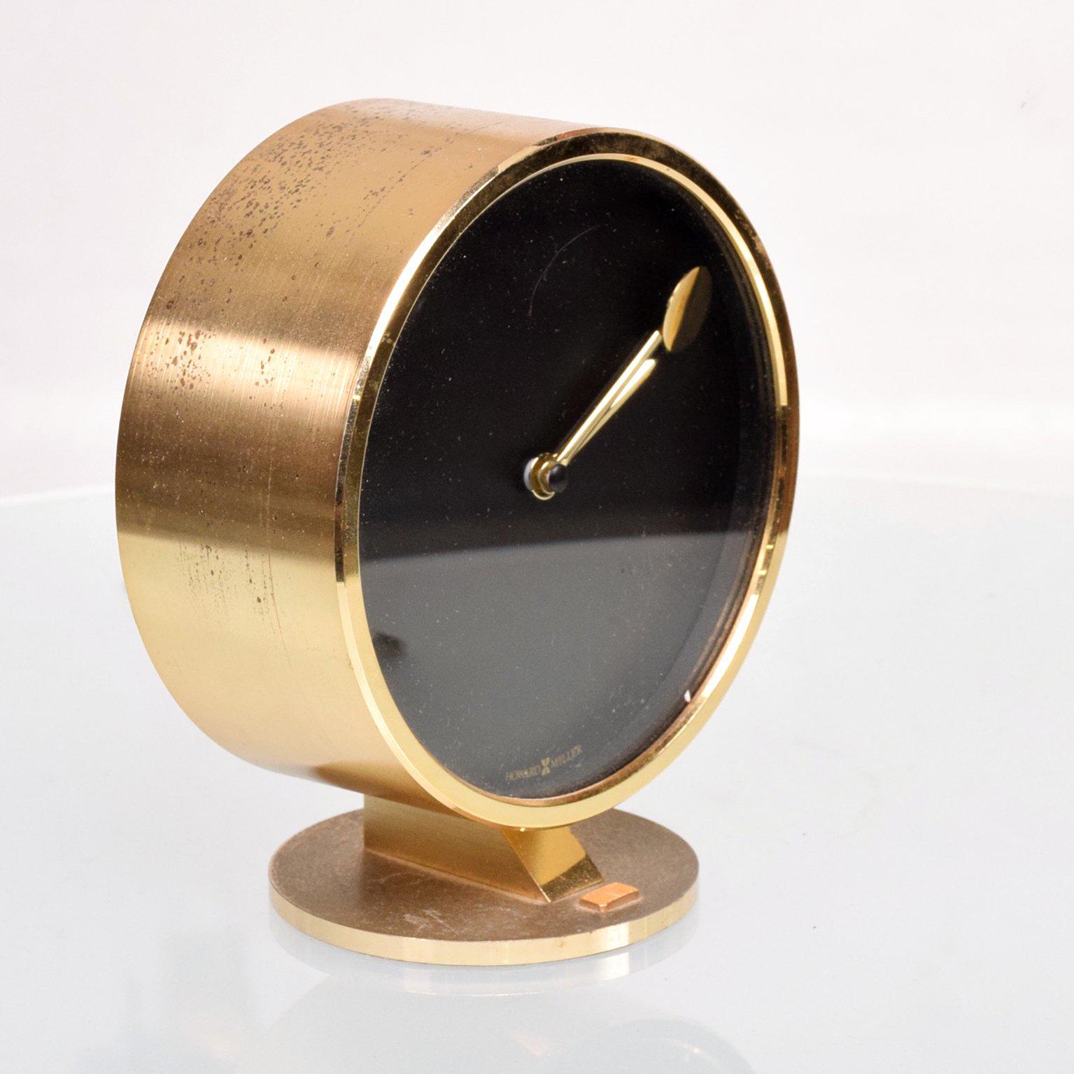 Chinese Howard Miller Brass Table Clock