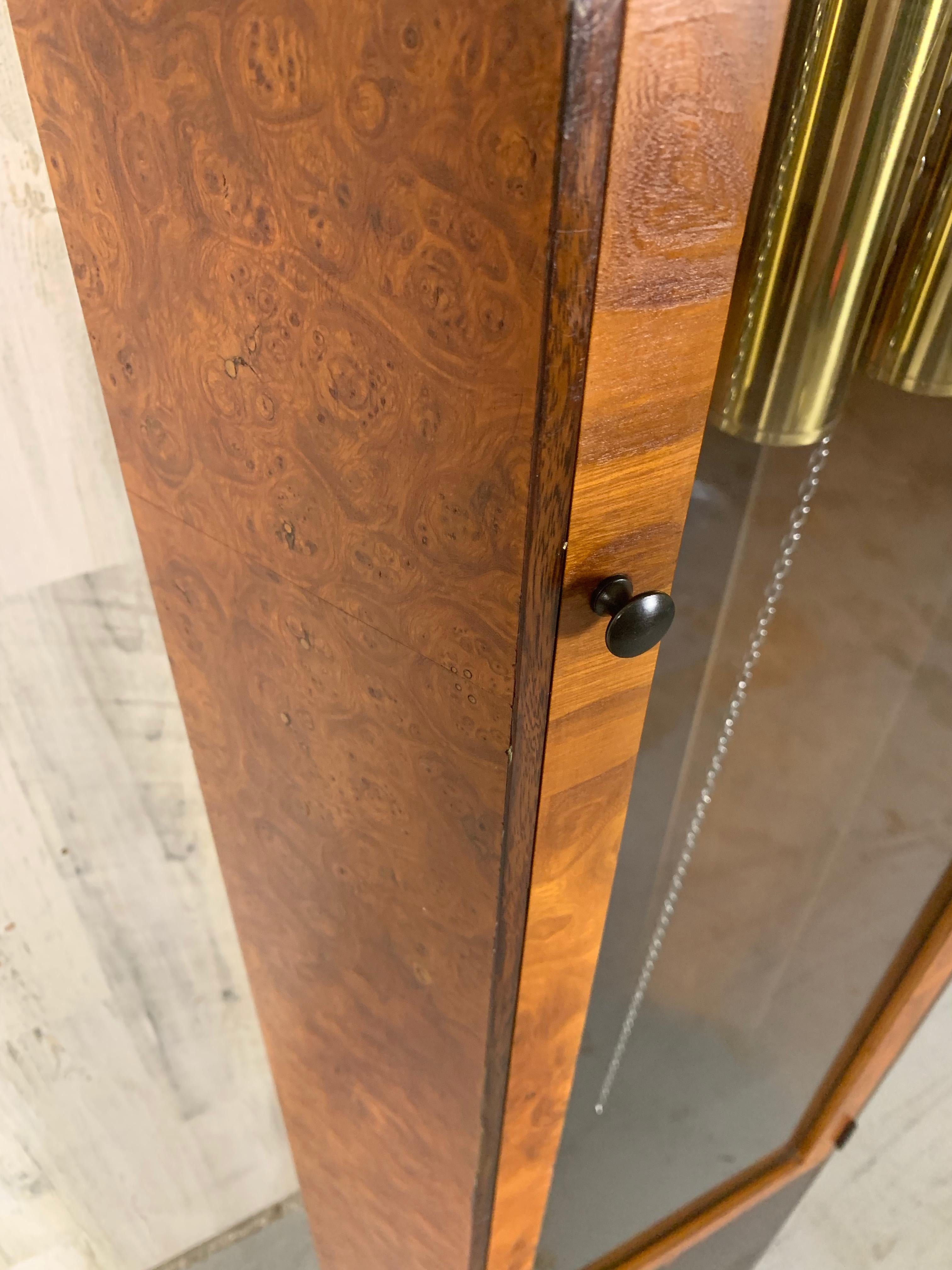 Howard Miller Burl-wood & Rosewood 8 Day Tall Case Clock For Sale 3