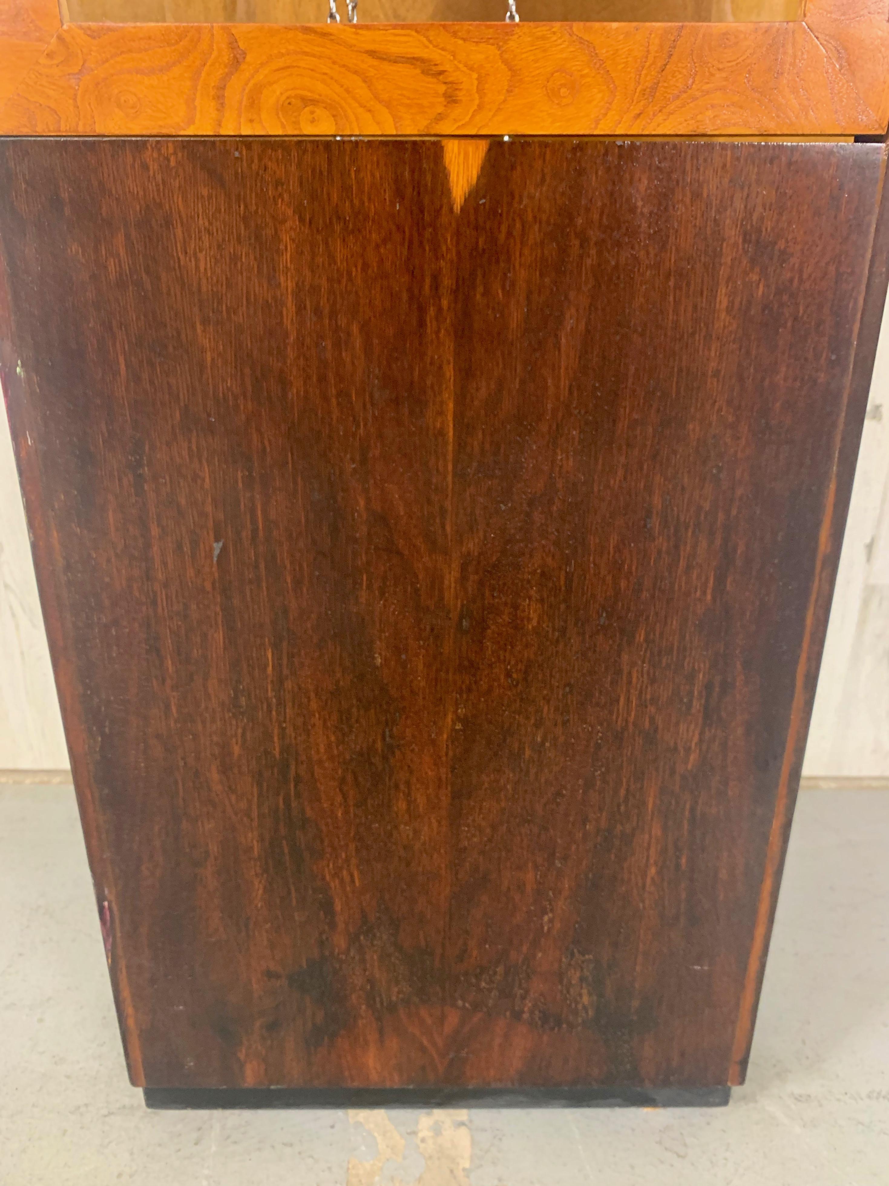 Howard Miller Burl-wood & Rosewood 8 Day Tall Case Clock For Sale 2