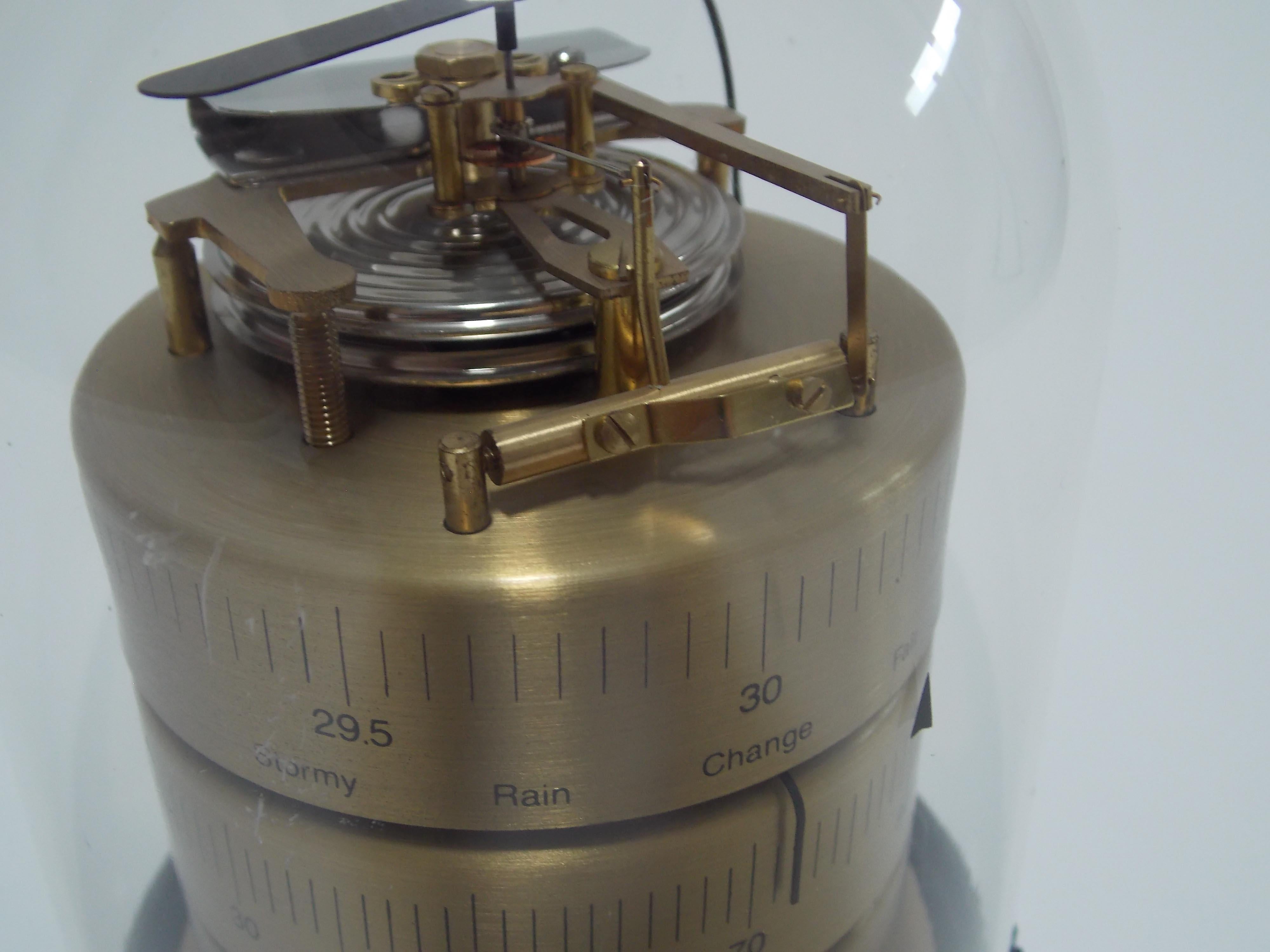 Howard Miller Domed Barometer In Good Condition For Sale In West Palm Beach, FL